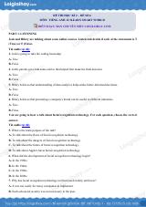 Đề thi học kì 2 Tiếng Anh 12 iLearn Smart World - Đề số 6